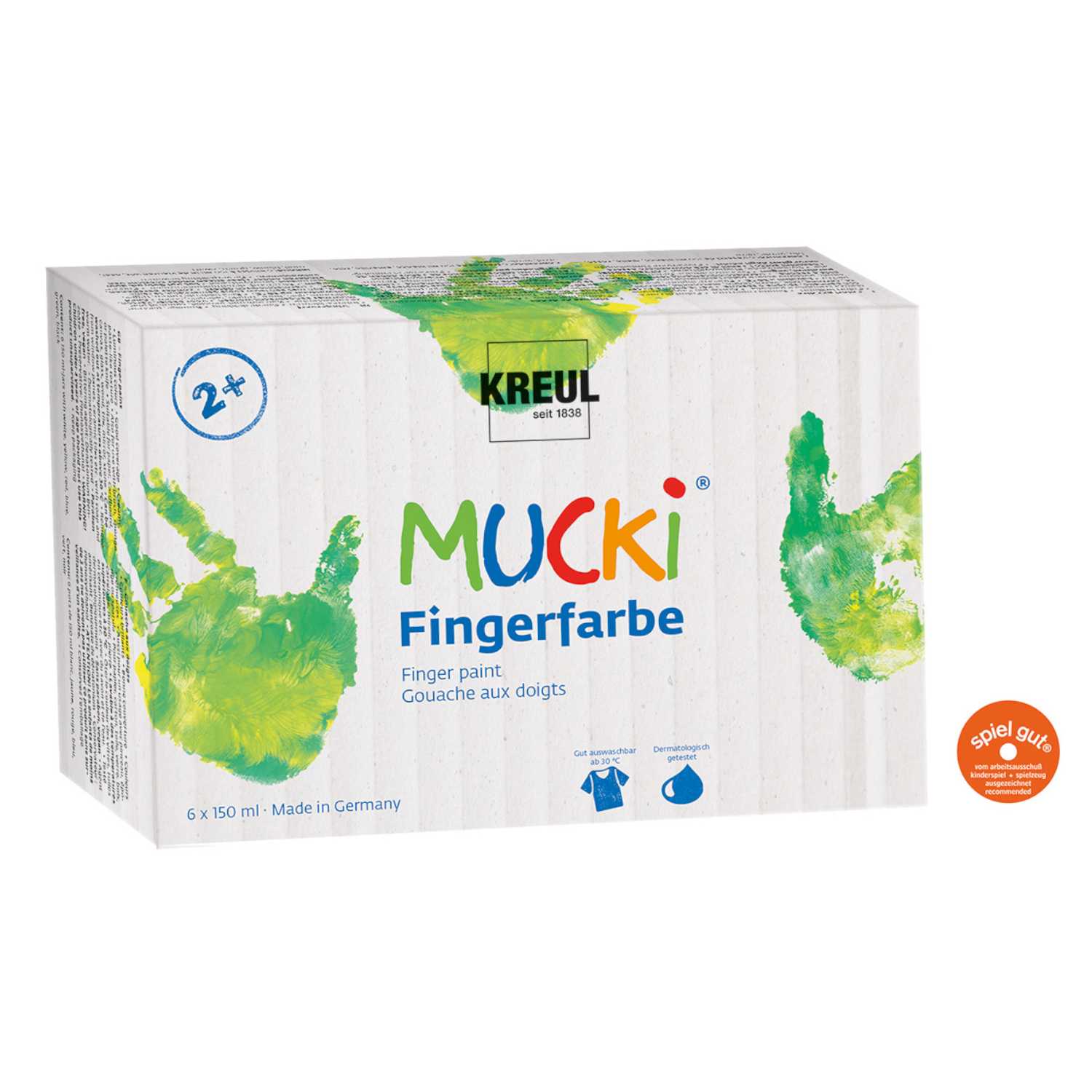 MUCKI Fingerfarben 6er Set 150 ml