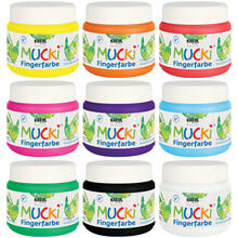 Kreul MUCKI Fingerfarbe, 150 ml - Verschiedene Farbtöne