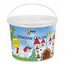 KREUL Window Color Set Powerpack Burg, 7x 125 ml + Zubehr