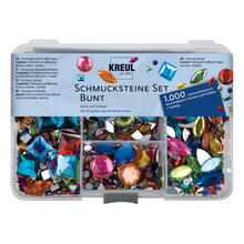 Hobby Line Schmuckstein-Set - Verschiedene Farben
