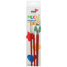 MUCKI Kreativpinsel fr Schule+Hobby, 3er Set