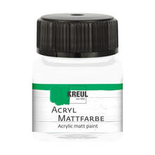 Kreul Acryl-Mattfarbe / Bastelfarbe, 20ml, Wei