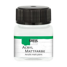Kreul Acryl-Mattfarbe / Bastelfarbe, 20ml, Pastellwei