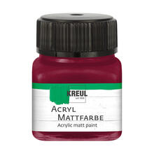 Kreul Acryl-Mattfarbe / Bastelfarbe, 20ml, Weinrot