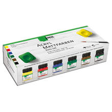 Hobby-Line Acryl-Mattfarbe, Creativ-Set, 6 x 20 ml