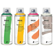 Kreul Farbsprays für viele Untergründe, 200 ml Sprühdose - Verschiedene Farben