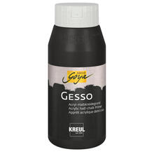 NEU Gesso Grundierung / Acryl-Halbkreidegrund, schwarz, 750ml