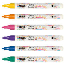 NEU Kreul Textil Marker / Stoffmalstift für helle Stoffe, Fine 1-2 mm - Verschiedene Farben