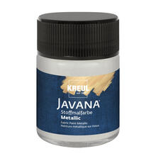 JAVANA Tex Stoffmalfarbe Metallic Silber 50ml