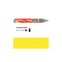 SALE JAVANA Texi Mx Stoffmalstift Glitter Sonnengelb