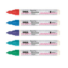 Kreul Textil Marker / Stoffmalstift, Glitter, Medium, 2-4 mm - Verschiedene Farben