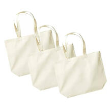 Sparpack, Baumwolltasche Maxi, Natur, 60 Stck