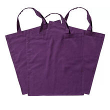Sparpack, Baumwolltasche, Violett, 12 Stck