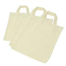 Sparpack Baumwolltasche 22x26 cm, Natur, 12 Stk.