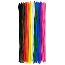 Gro�pack Chenilledraht / Pfeifenputzer / Biegepl�sch, 6mm x 50cm, 100Stk. Bunt