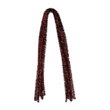 Chenilledraht / Pfeifenputzer / Biegeplsch Glitzer, 8mm x 50cm, 10 Stk., Rot