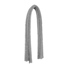 Chenilledraht / Pfeifenputzer / Biegeplsch, 8mm x 50cm, 10 Stk., Grau