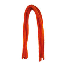 Chenilledraht / Pfeifenputzer / Biegeplsch, 8mm x 50cm, 10 Stk., Orange