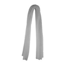 Chenilledraht / Pfeifenputzer / Biegeplsch, 8mm x 50cm, 10 Stk., Wei