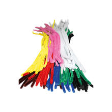 Chenilledraht / Pfeifenputzer / Biegeplsch 14mm x 50cm 100 Stck Bunt