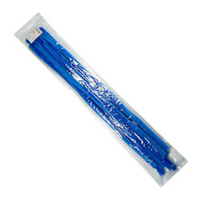 Chenilledraht / Pfeifenputzer / Biegeplsch, 14mm x 50cm, 10 Stck., Blau
