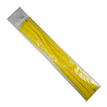 Chenilledraht / Pfeifenputzer / Biegeplsch, 14mm x 50cm, 10 Stck., Gelb