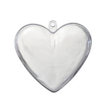 SALE Kunststoff/ Plastik Herzen, 8 cm, 1 St�ck