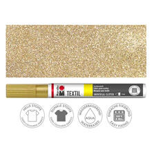 Marabu Textil Painter GLITTER, Glitter-Gold