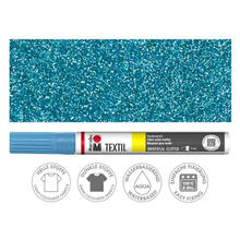 Marabu Textil Painter GLITTER, Glitter-Petrol