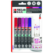 Marabu Porzellan & Glas Stifte Set, FANTASY