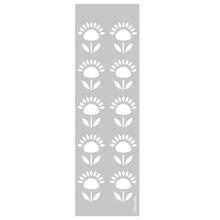 SALE Marabu Schablone 10x33cm, Blumenmuster