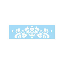 SALE Marabu Schablone 10x33cm, Classic Flowers
