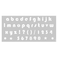 SALE Marabu Schablone 31,5x66cm, kleine Buchstaben