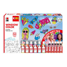 NEU Marabu KiDS Window Color Party Pack, 26-teilig