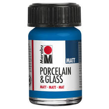 NEU Marabu Porcelain & Glass Matt, Glasmalfarbe / Porzellanfarbe 15 ml, Enzian