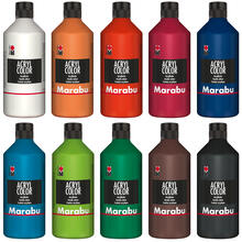 Marabu Acryl Color Acrylfarbe, 500 ml - Verschiedene Farbtöne