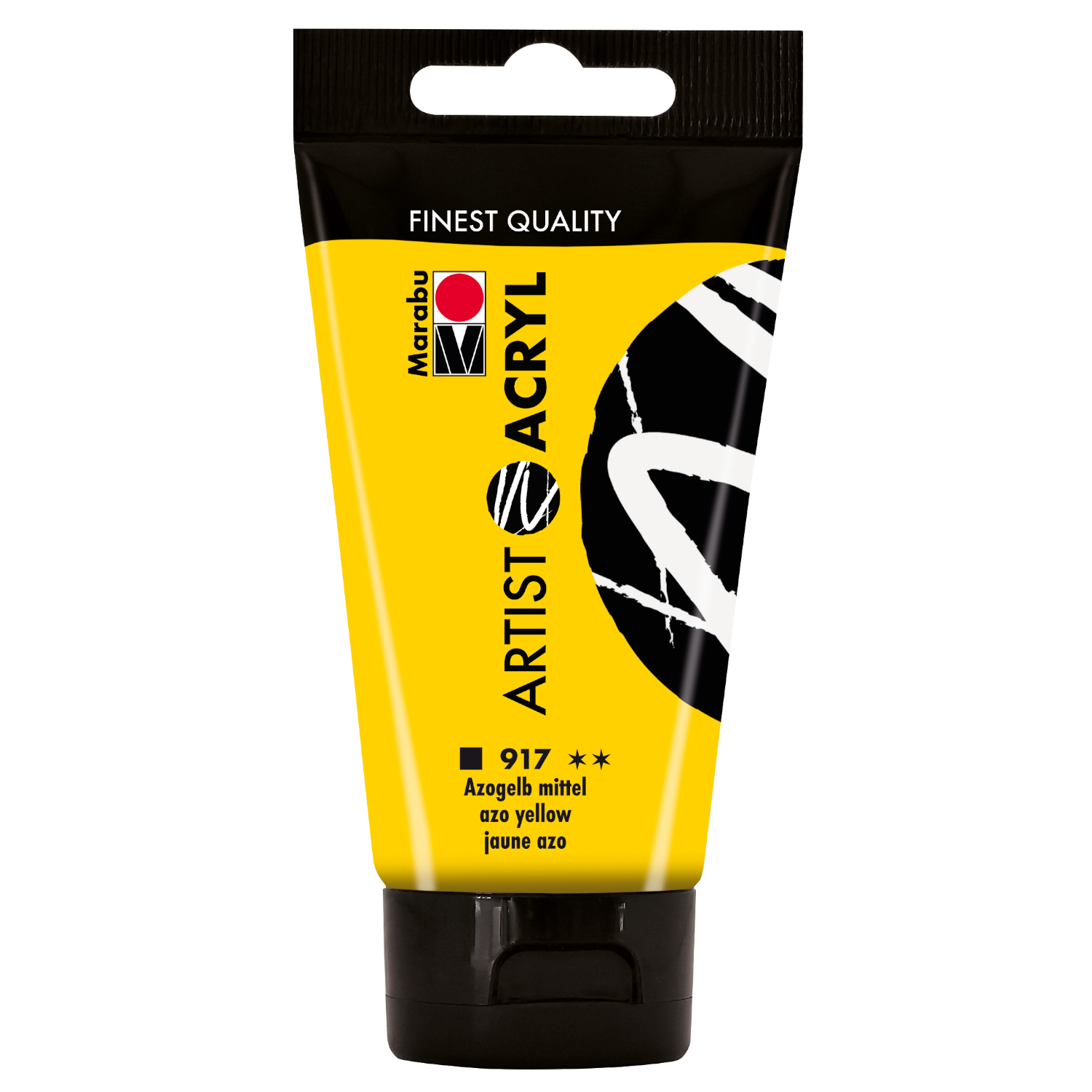 Marabu Artist Acryl, Tube 75 ml, Azogelb mittel