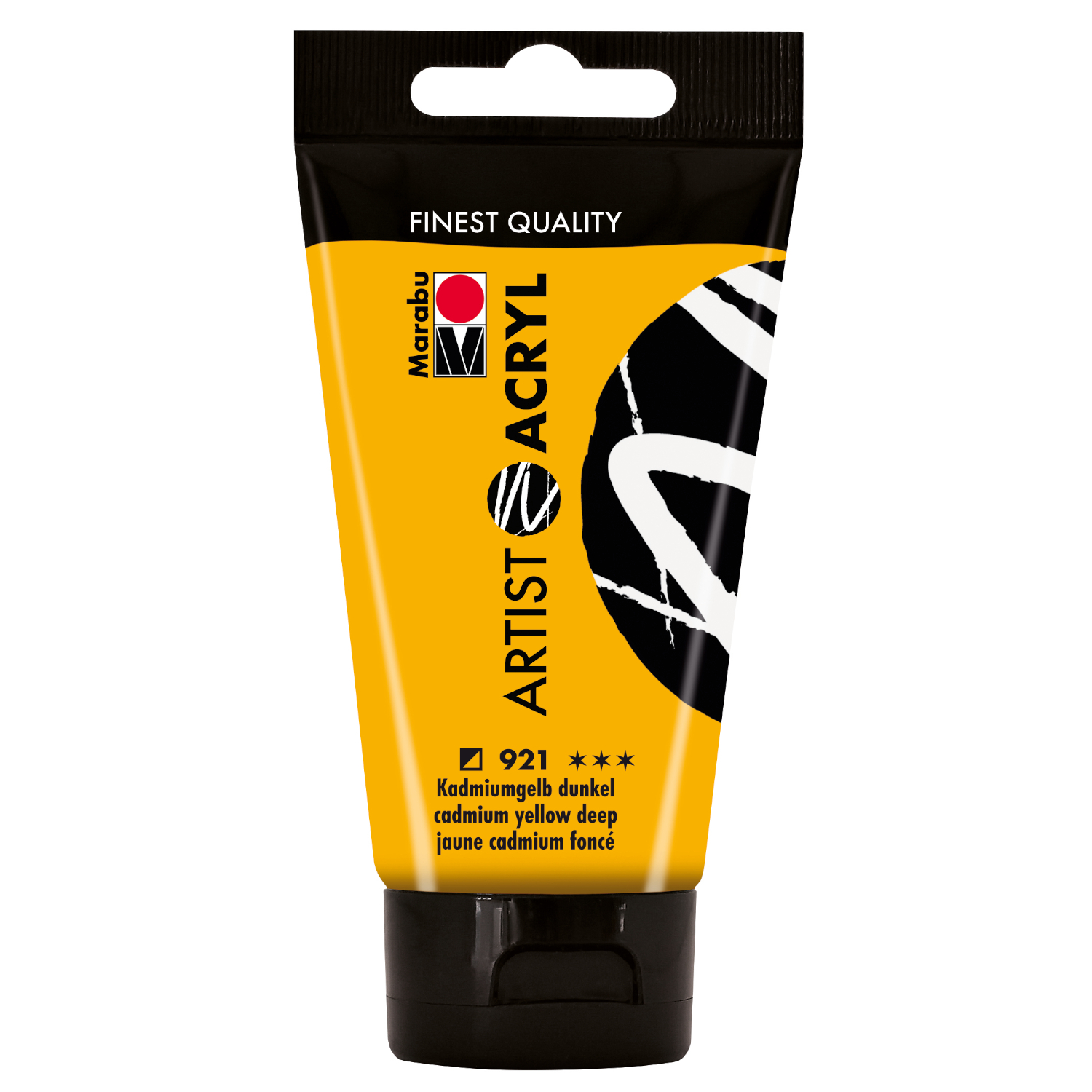 Marabu Artist Acryl, Tube 75 ml, Kadmiumgelb dunkel
