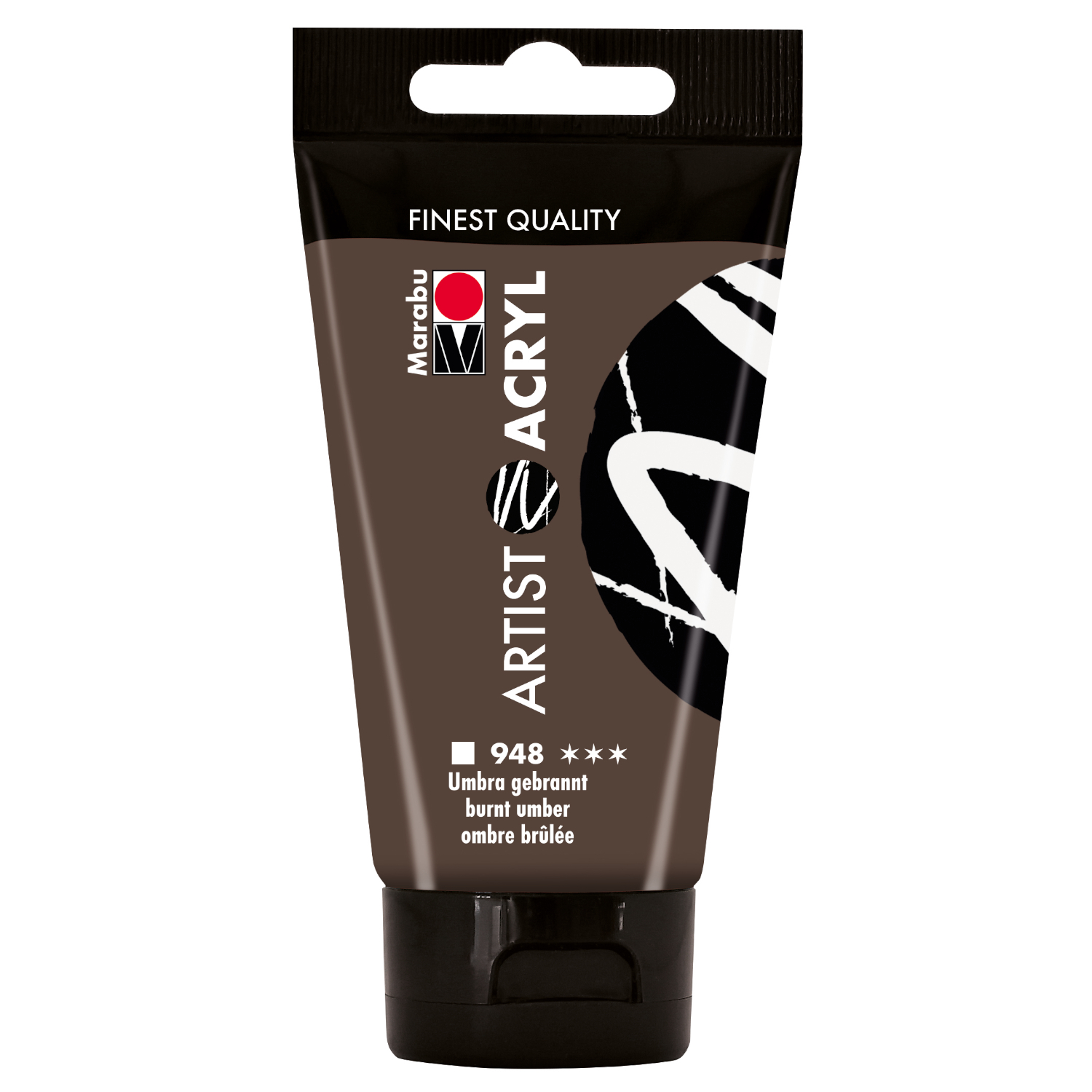 Marabu Artist Acryl, Tube 75 ml, Umbra gebrannt