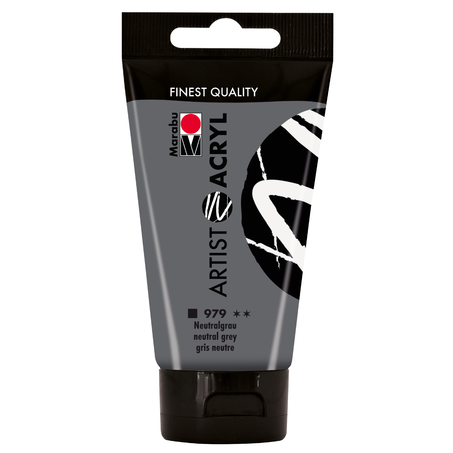 Marabu Artist Acryl, Tube 75 ml, Neutralgrau