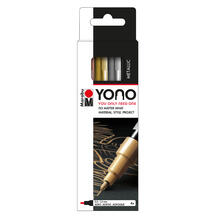 NEU Marabu YONO Marker-Set METAL, 4 x 0,5-1,5 mm