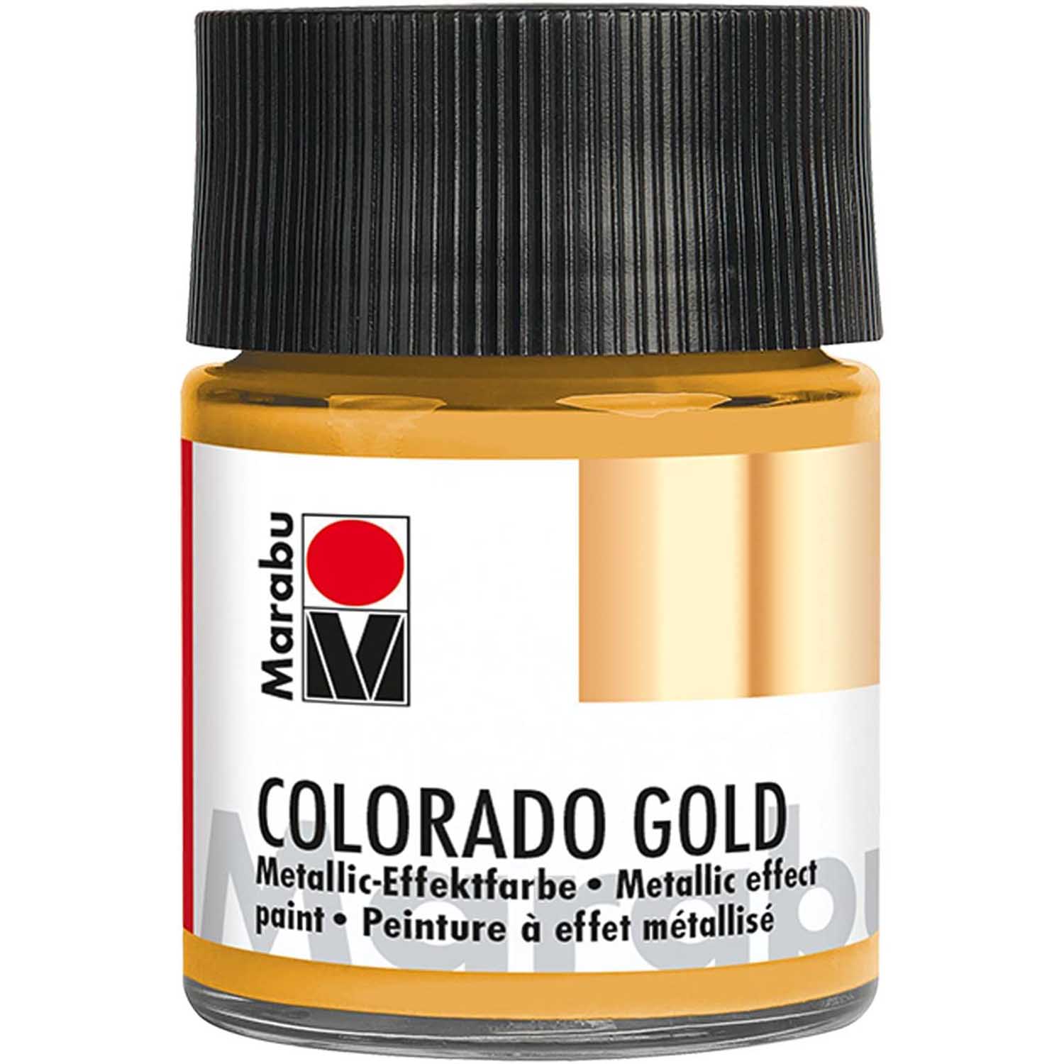 Marabu Colorado Gold Effektfarbe, 50ml, Gold