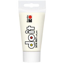 NEU Marabu DO IT craft paint / Acrylfarbe seidenmatt, 75 ml, Wei