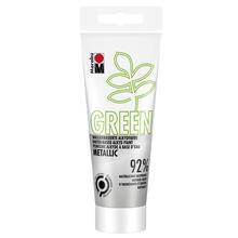 SALE Marabu GREEN matte Universalfarbe f�r Schule, Hobby & Kunst, 100 ml, Metallic-Silber