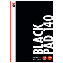 NEU Marabu Black Pad Malblock, DIN A4 140g/qm, 20 Blatt