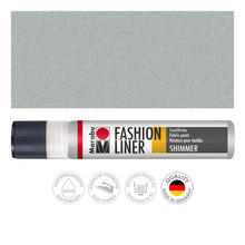SALE Marabu Fashion-Liner, 25 ml, Schimmer-Silber