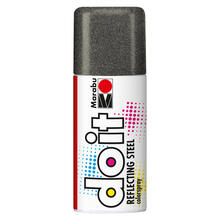 SALE Marabu do it REFLECTING STEEL 150ml R. Schwarz