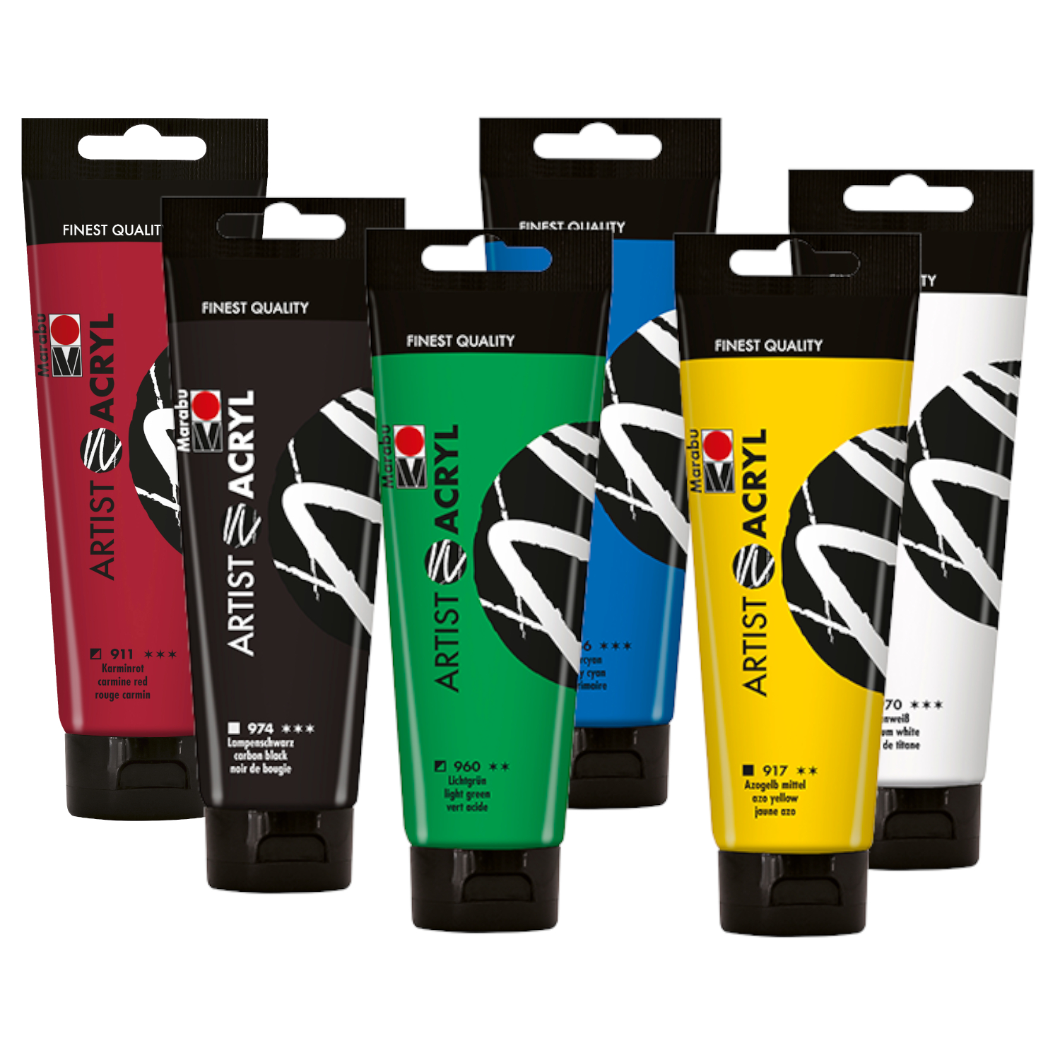 NEU Marabu Artist Acryl Acrylfarbe, Tube 120 ml - Verschiedene Farbtöne