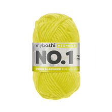 myboshi No. 1 Strick- und Hkelgarn, 50g, Neon-Gelb