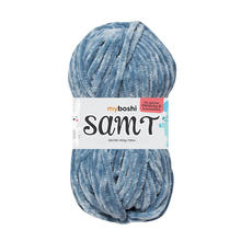 myboshi Samt Strick- und Hkelgarn, Chenille-Wolle, 100g, Delfin